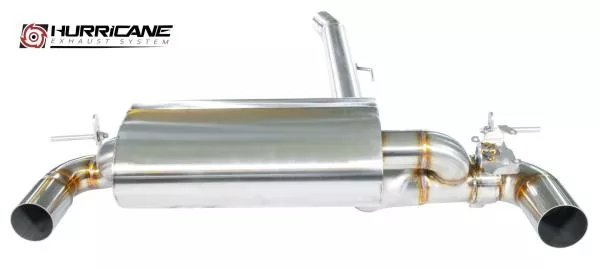 Hurricane Exhaust 3.15" ECE Klappenanlage für BMW F20 F21 M140i OPF Coupé 340PS Hurricane Exhaust 3.15" ECE Klappenanlage für BMW F20 F21 M140i OPF Coupé 340PS
